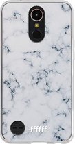 LG K10 (2017) Hoesje Transparant TPU Case - Classic Marble #ffffff