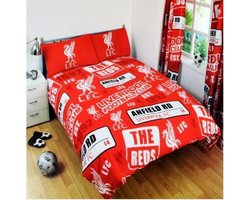 LIVERPOOL FC - The Reds - Tweepersoons dekbedovertrek met 2 kussenslopen