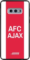 6F hoesje - geschikt voor Samsung Galaxy S10e -  TPU Case - AFC Ajax - met opdruk #ffffff