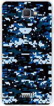 Samsung Galaxy J5 Prime (2017) Hoesje Transparant TPU Case - Navy Camouflage #ffffff