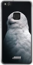 Huawei P10 Lite Hoesje Transparant TPU Case - Witte Uil #ffffff