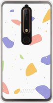 Nokia 6 (2018) Hoesje Transparant TPU Case - Terrazzo N°6 #ffffff