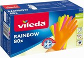 12x Vileda Rainbow Handschoenen 80 Stuks