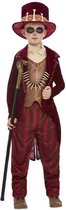 Smiffys Kinder Kostuum -Kids tm 12 jaar- Voodoo Witch Doctor Bordeaux rood