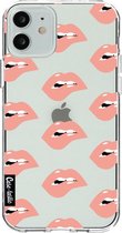 Casetastic Apple iPhone 12 / iPhone 12 Pro Hoesje - Softcover Hoesje met Design - Lips everywhere Print
