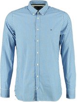 Tommy hilfiger blauw geruit slim fit overhemd - Maat S