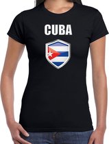 Cuba landen t-shirt zwart dames - Cubaanse landen shirt / kleding - EK / WK / Olympische spelen Cuba outfit M