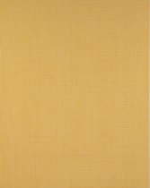 Uni kleuren behang Profhome BV919096-DI vliesbehang hardvinyl warmdruk in reliëf gestructureerd in used-look mat geel 5,33 m2