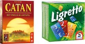 Spellenbundel - Kaartspel - 2 stuks - Catan: Het Snelle Kaartspel & Ligretto