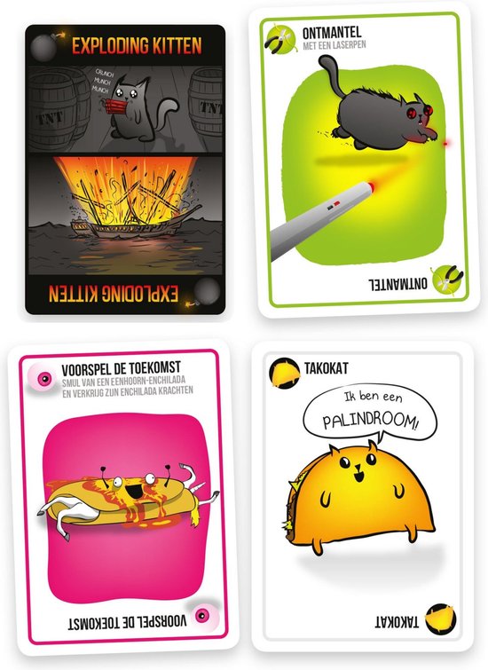 Thumbnail van een extra afbeelding van het spel Spellenbundel - Kaartspel - 2 stuks - Exploding Kittens & Weerwolven van Wakkerdam