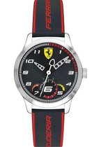 Ferrari - 0860003 - Horloge - Kind - Zwart- Siliconen - Ø 34 mm