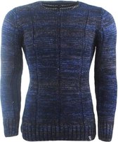 Carisma - Heren Trui - Ronde Hals - Fijn Gebreid - Navy