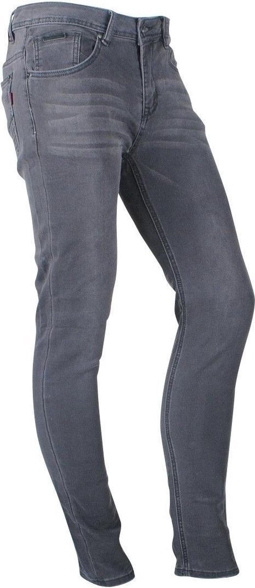 Deeluxe - Heren Jeans - Slim Fit-Jog Jeans - Steeve- Lengtemaat 32 - Grey Used