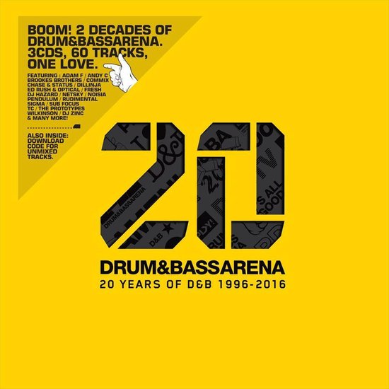Drum & Bass Arena 20 Years, various artists CD (album) Muziek