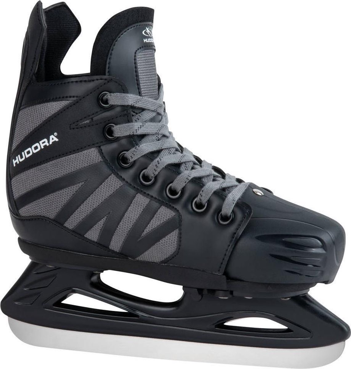Hudora Power Play IJshockeyschaatsen Zwart, Maat 32-35