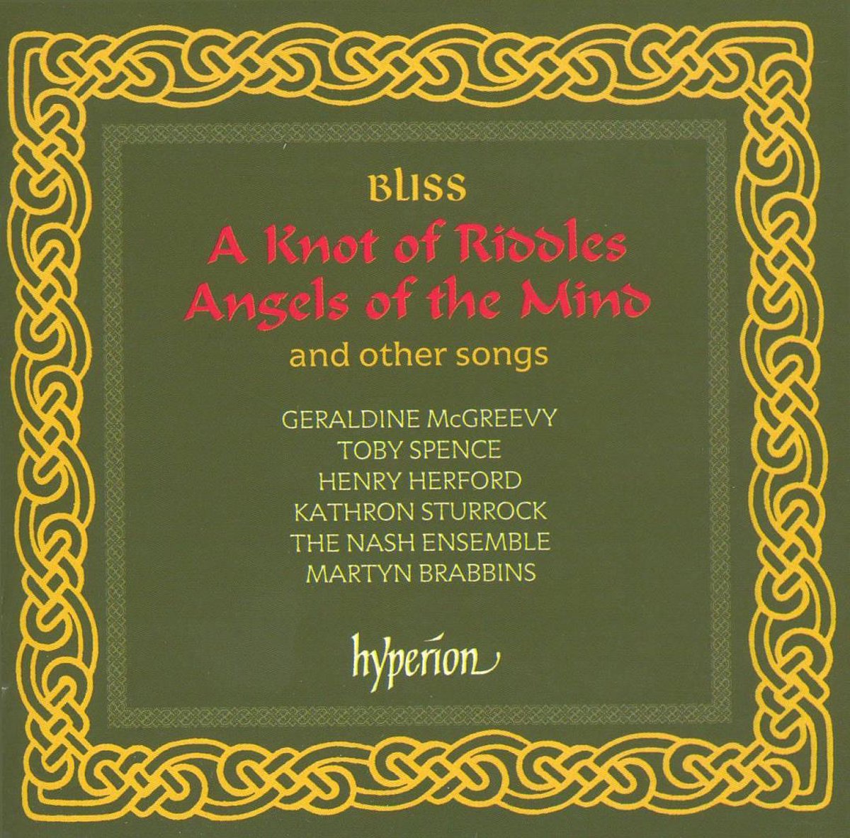 Bliss: A Knot of Riddles etc / McGreevy, Spence, Nash Ensemble et al