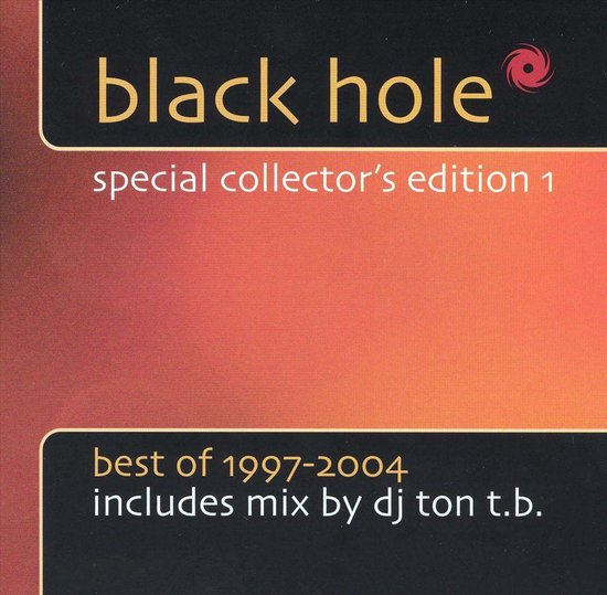 Albumhoes 'black hole special collector's edition 1', met oranje en rode gradiënt en tekst.
