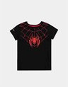 foto van Marvel SpiderMan Kinder Tshirt -Kids 122- Miles Morales Zwart