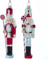 Red/Aqua Nutcracker