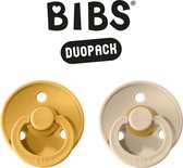 BIBS Fopspeen - Maat 2 (6-18 maanden) DUOPACK - Honey Bee & Vanilla - BIBS tutjes - BIBS sucettes