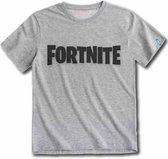 FORTNITE - Kinder T-Shirt Logo Grey (14 Jaar)