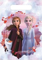 Disney Uitdeelzakjes Frozen Ii Junior 22,8 X 17 Cm Wit 10 Stuks