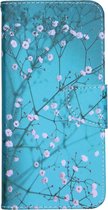 Design Softcase Booktype Samsung Galaxy A21s hoesje - Bloesem