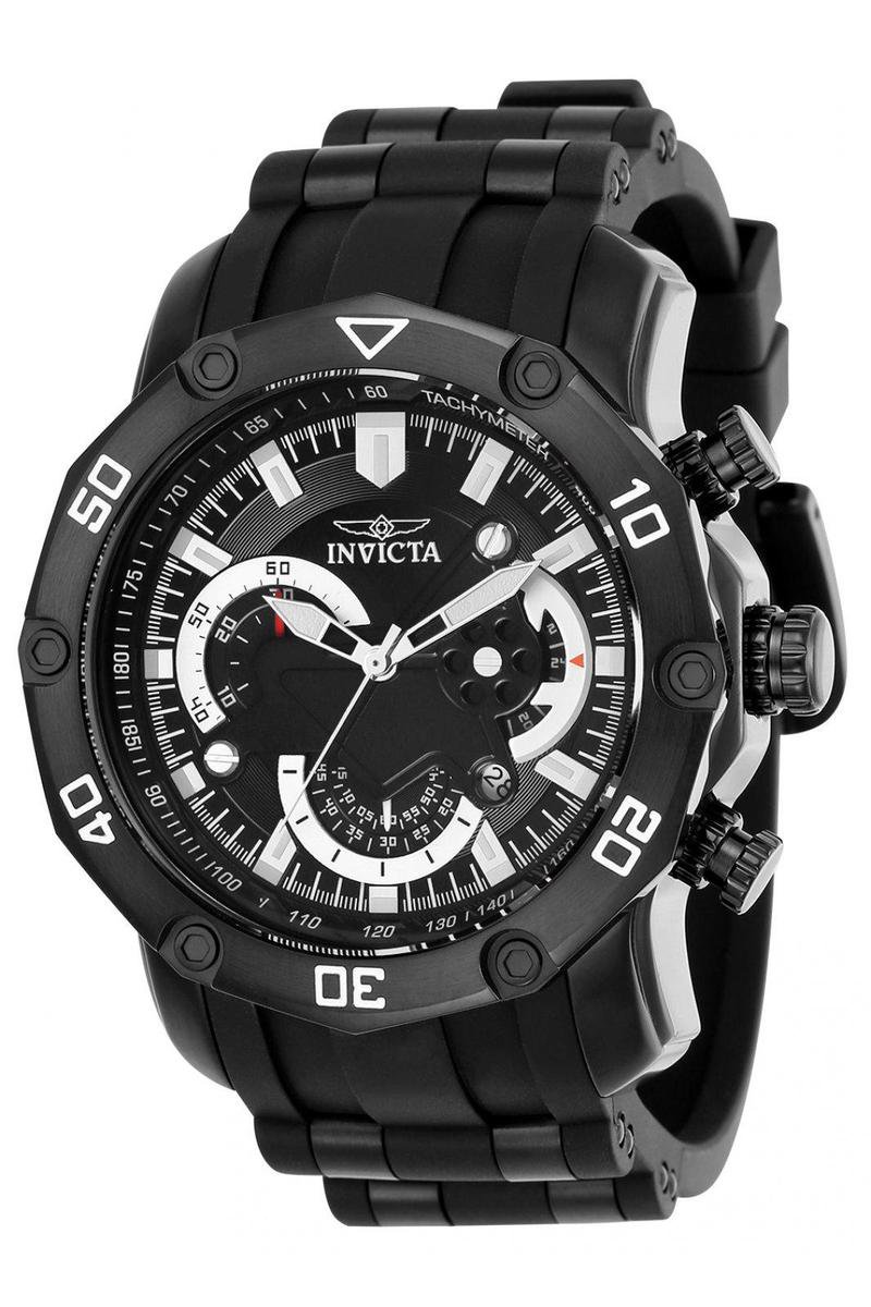 Invicta Pro Diver - SCUBA 22799 Heren Horloge - Waterdicht - Analoog - Quartz Uurwerk - Roestvrij Staal met zwarte Wijzerplaa