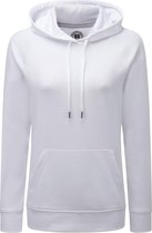 Russell Dames/dames HD Hooded Sweatshirt (Wit)