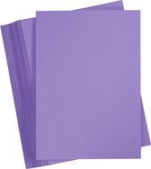 Gekleurd Karton, A4, 210x297 mm, 180 gr, paars, 100 vel/ 1 doos | Knutselpapier | Knutselkarton