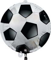 Tib Ballon Voetbal Led 65 Cm Latex Zwart/wit