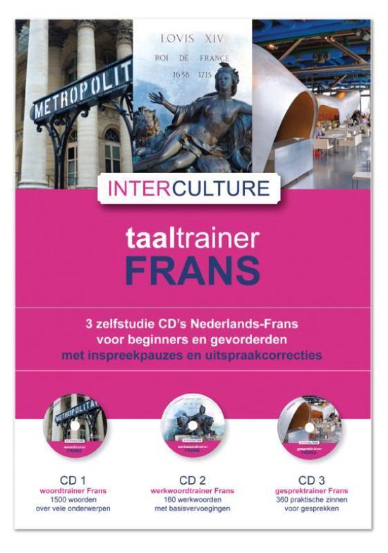 Cover van het boek 'Interculture Taaltrainer Frans 3 CD's' van J.L. Heemskerk