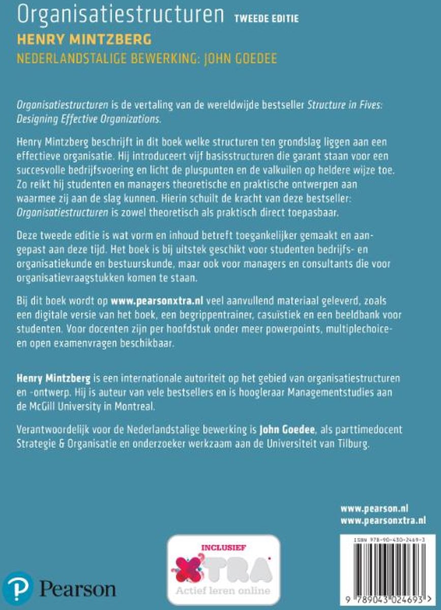 Organisatiestructuren - back cover