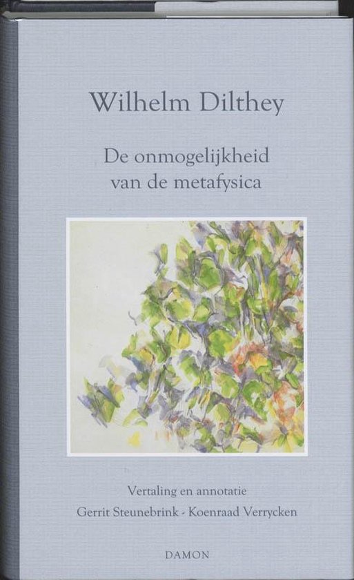 Cover van het boek 'De onmogelijkheid van de metafysica' van W. Dilthey
