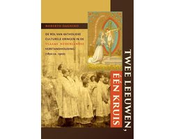 Twee leeuwen, een kruis