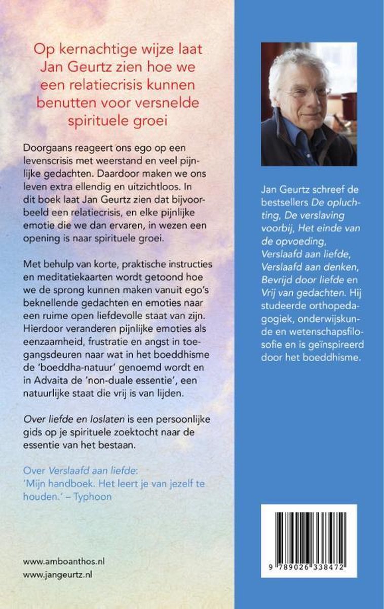 Over liefde en loslaten - back cover
