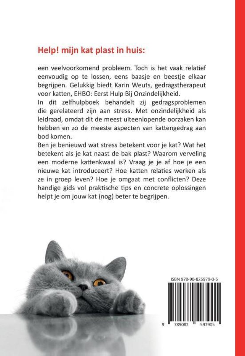 trommel voertuig Notitie Help, mijn kat plast in huis, Karin Weuts | 9789082597905 | Boeken | bol.com