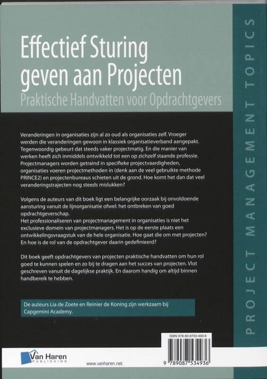 Project management topics - Effectief sturing geven aan projecten