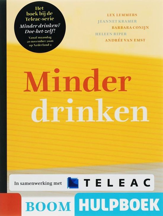 Boom Hulpboek - Minder drinken - cover