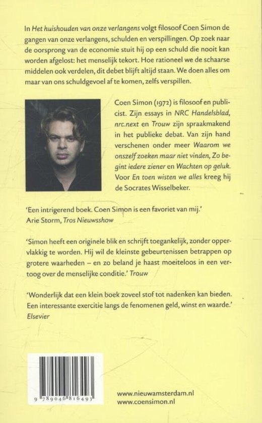Coen Simon (1972) is filosoof en publicist. Portretfoto van Coen Simon.