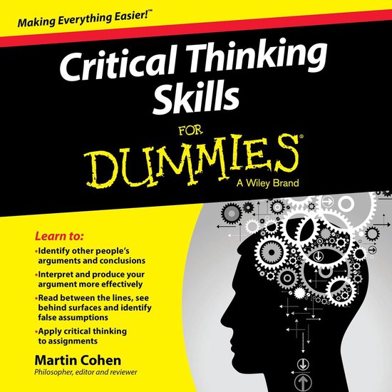 Critical Thinking Skills For Dummies - cover