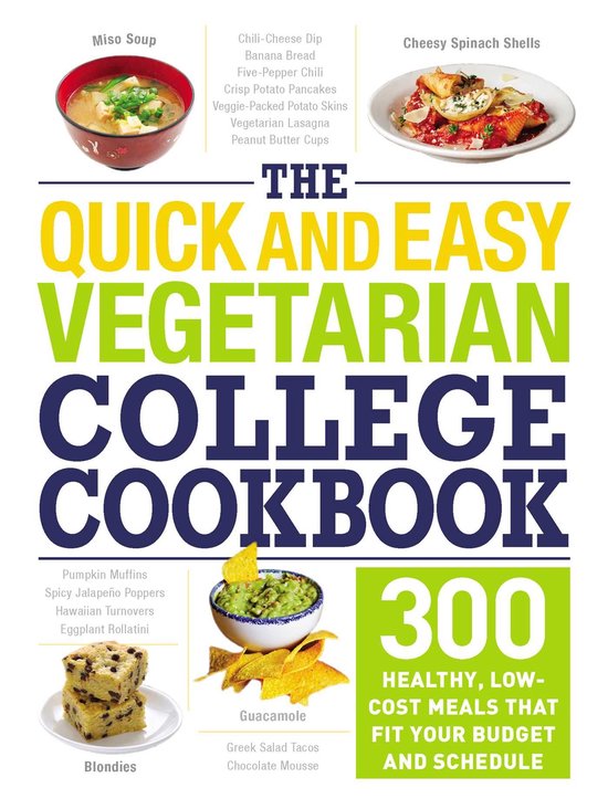 The Quick and Easy Vegetarian College Cookbook - cover