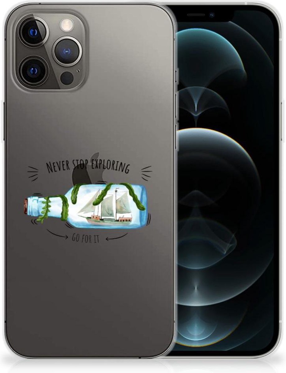 iPhone 12 Pro Max Telefoonhoesje met Naam Boho Bottle