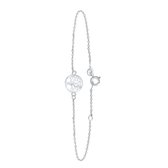 Lucardi Dames Armband levensboom - Echt Zilver - Armband - Cadeau - 19 cm - Zilverkleurig