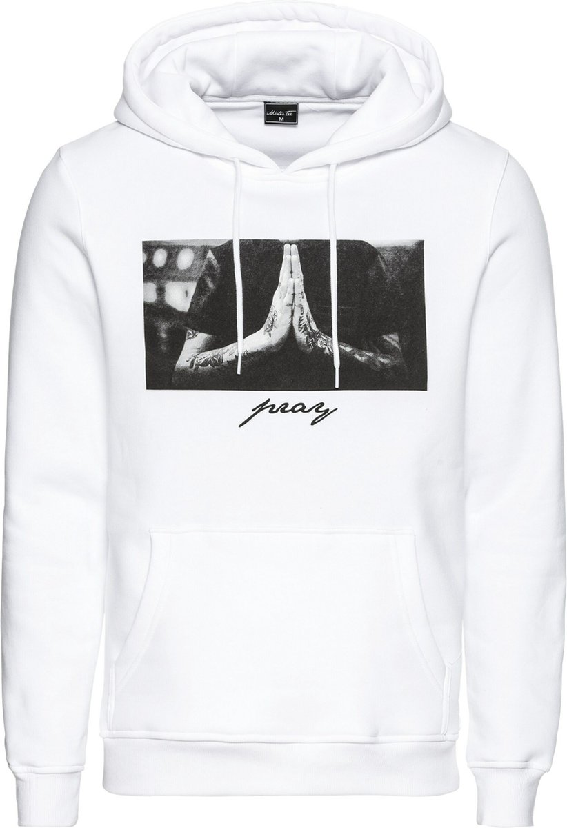 Mister Tee Pray Hoodie/trui XS Wit