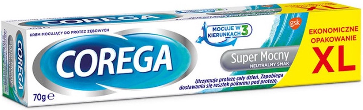 Corega - Super Powerful Fastening Cream For Toothed Prosthes Natural Taste 70G