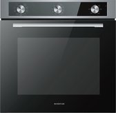 Inventum IOH6072RK - Hetelucht inbouw oven - Zwart/RVS - 72 liter