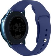 Samsung Gear S3 Sport bandje (22mm) silicone / Galaxy Watch 46mm SM-R810 donkerblauw | Watchbands-shop.nl