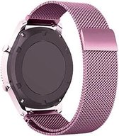 Milanese Loop rvs roze roze bandje voor de Samsung Gear S3 | Galaxy Watch 46mm SM-R800 | Watchbands-shop.nl
