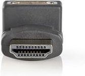 Nedis HDMI™-Adapter | HDMI™ Connector | HDMI™ Female | Verguld | 270° Gehoekt | ABS | Grijs | 1 Stuks | Window Box